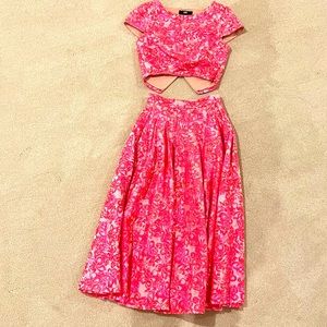 ABS midi 2 pieces dress.